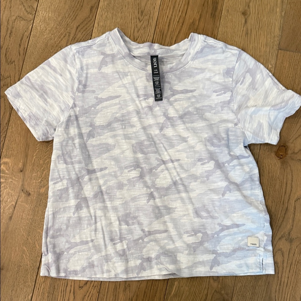 Vuori Light Gray Camo Short Sleeve Tee